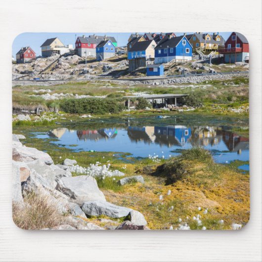 Tapis De Souris Maisons au Groenland (Devant)