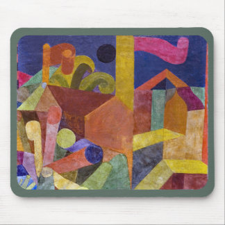 TAPIS DE SOURIS - ''Maisons avec Drapeaux'' - Un A