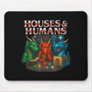 Tapis De Souris Maisons de jeu et humains jeu drôle rpg hommes de