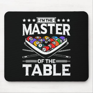Tapis De Souris Maître De Billard De La Table 8 Ball Hommes Femmes