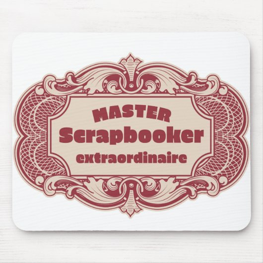 Tapis De Souris Maître Scrapbooker Extraordinaire (Devant)