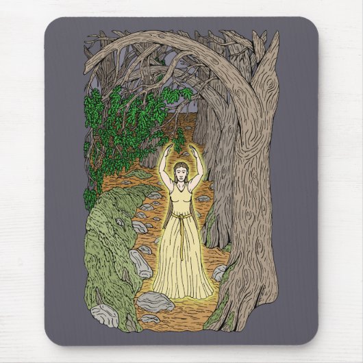 Tapis De Souris Maîtresse Eldritch (Fairy Lady in Woods) (Devant)