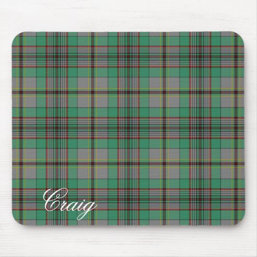 Tapis De Souris Majestic Scottish Clan Craig Tartan (Devant)