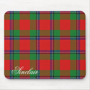 Tapis De Souris Majestic Scottish Clan Sinclair Tartan