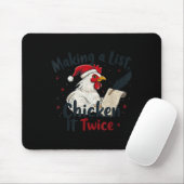 Tapis De Souris Makin A List Chicken It Twice Funny Chicken Christ (Avec souris)