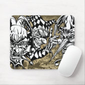 Tapis De Souris Mal, clowns effrayants (Avec souris)