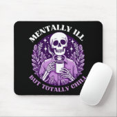 Tapis De Souris Malade Mental Mais Totalement Cool (Avec souris)