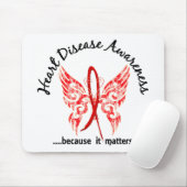 Tapis De Souris Maladie cardiaque grunge du papillon 6,1 de (Avec souris)