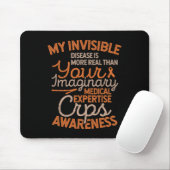 Tapis De Souris Maladie invisible Sensibilisation aux DSR (Avec souris)