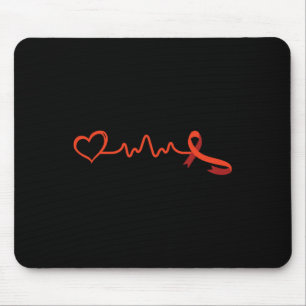 Tapis De Souris Maladie - Soin de sensibilisation au coeur Cadeau