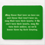 Tapis De Souris Malédiction irlandaise Mousepad<br><div class="desc">Malédiction irlandaise Mousepad</div>