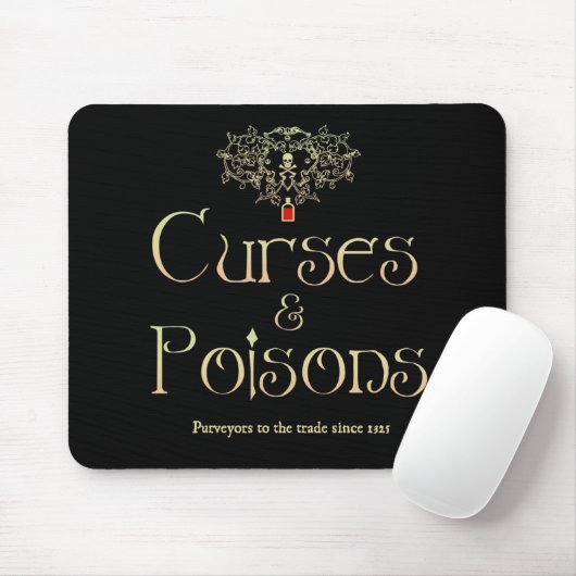 Tapis De Souris Malédictions et Poisons (Avec souris)