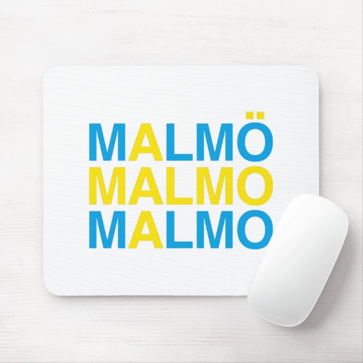 Tapis De Souris MALMO Swedish Flag (Avec souris)