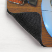 Tapis de souris malpropre de bureau (bois) (Coin)