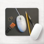 Tapis de souris malpropre de bureau (noir) (Avec souris)