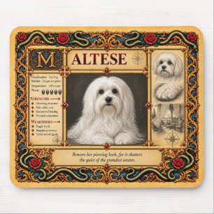 Tapis De Souris Maltais, Art du Bestiaire Médiéval