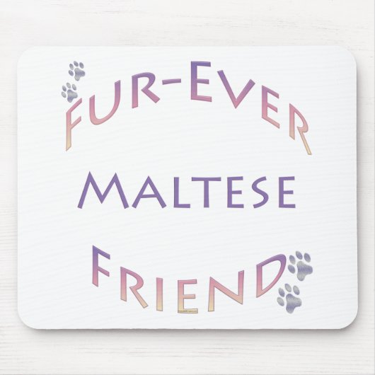 Tapis De Souris Maltais Furever (Devant)
