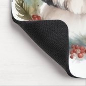 Tapis De Souris Malti Tzu Christmas Wreath Festive Pup (Coin)