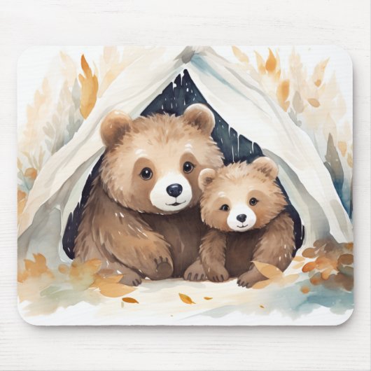 Tapis De Souris Mama Bear and Cub (Devant)