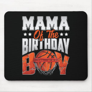 Tapis De Souris Mama Bysketbyll Birthday Boy Family Byller B-day P