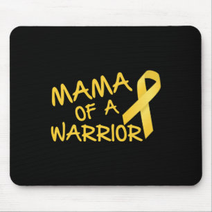 Tapis De Souris Mama D'Un Guerrier Sensibilisation Au Cancer Chez