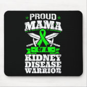 Tapis De Souris Mama D'Une Maladie Du Rein Guerrier Ckd Sensibilis (Devant)