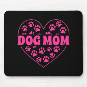 Tapis De Souris Mama Heart Mothers Day Golden Retriever Chien Mama