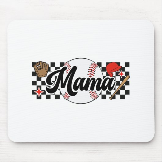 Tapis De Souris Mama Jeu Vibes Fête des mères Fête des femmes Base (Devant)