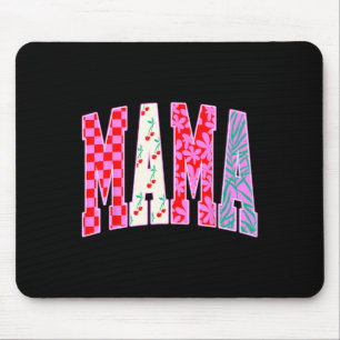 Tapis De Souris Mama tendance À damiers Cerises Bow Halloween Fami