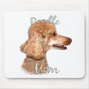 Tapis De Souris Maman 2 de caniche (abricot)