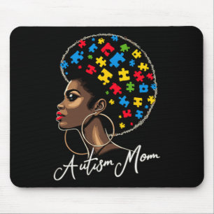 Tapis De Souris Maman afro-américaine noire de sensibilisation à l