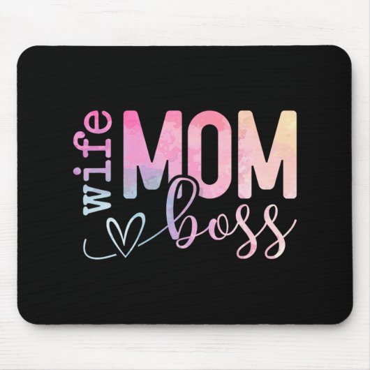 Tapis De Souris Maman Boss Funny Mothers Day (Devant)