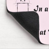Tapis De Souris Maman Chat Chat Mignon Rose (Coin)