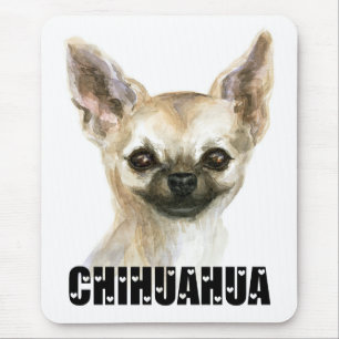 Tapis de souris Maman Chien Chihuahua Aquarelle To