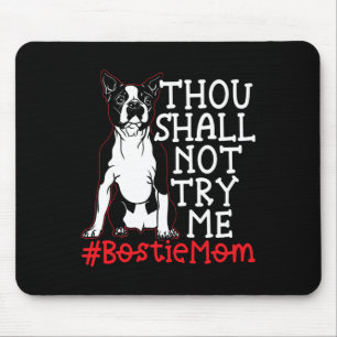 Tapis De Souris Maman Cute Boston Terrier Amoureux des chiens