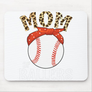 Tapis De Souris Maman De Ballers Drôle Baseball Softball Jeu Mère