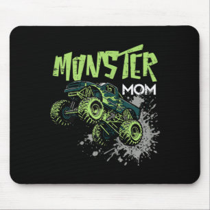 Tapis De Souris Maman de camion monstre de course tout-terrain fam