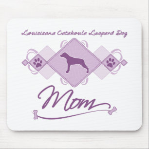 Tapis De Souris Maman de chien de léopard de la Louisiane