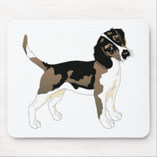Tapis De Souris Maman de Chiot Beagle Mignon Amoureux de Beagles