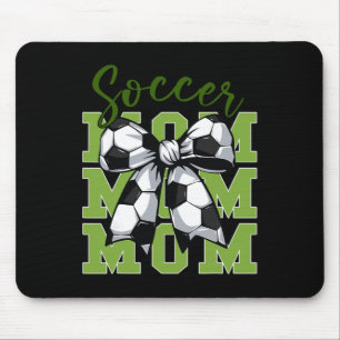 Tapis De Souris Maman de footballeur jeunesse Coquette Nœud Mignon