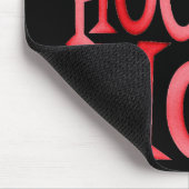 Tapis De Souris Maman de Hockey fou en Rouge fou (Coin)