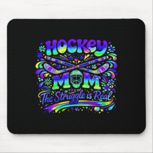 Tapis De Souris Maman de hockey La lutte est réelle Équipe de spor