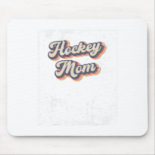Tapis De Souris Maman de hockey vintage arc-en-ciel