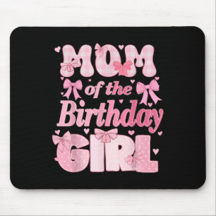 Tapis De Souris Maman De La Fille Anniversaire Famille Rose Coquet