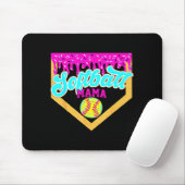 Tapis De Souris Maman de softball Crème glacée qui dégouline Dégou (Avec souris)