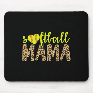 Tapis De Souris Maman de softball Guépard mignon Fête des mères Sp