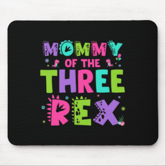 Tapis De Souris Maman des trois Rex drôle mignon dinosaure
