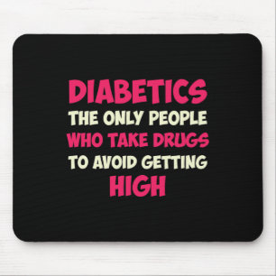 Tapis De Souris Maman diabétique de type 1 T1d Sensibilisation au