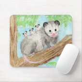 Tapis De Souris Maman d'Opossum (Avec souris)