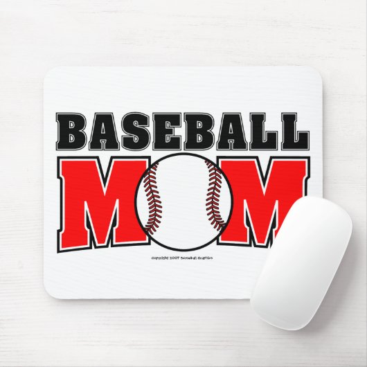 Tapis De Souris Maman du baseball Mousepad (Avec souris)